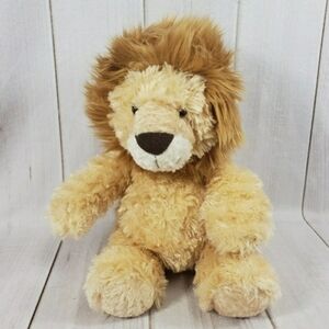 Aurora 11" Lion Long Pile Sitting Plush Stuffed Toy